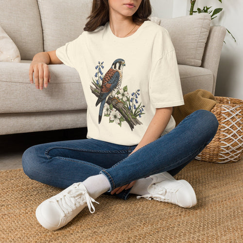 American Kestrel Vintage Floral T-Shirt
